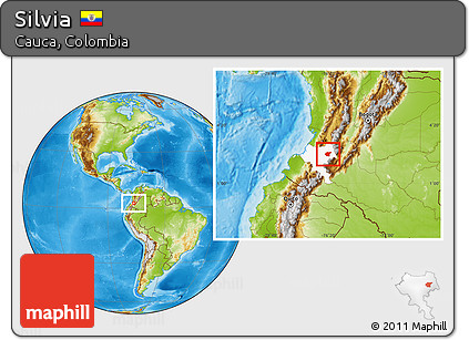 Physical Location Map of Silvia, highlighted parent region