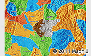 Physical Map of Silvia, political outside