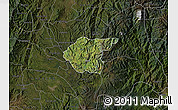 Satellite Map of Silvia, darken
