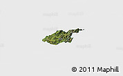 Satellite Panoramic Map of Silvia, single color outside