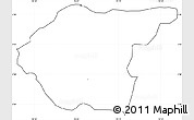 Blank Simple Map of Silvia, cropped outside, no labels