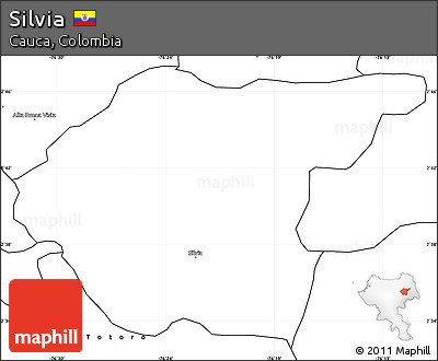 Blank Simple Map of Silvia