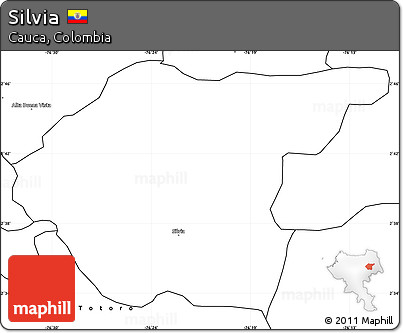 Blank Simple Map of Silvia