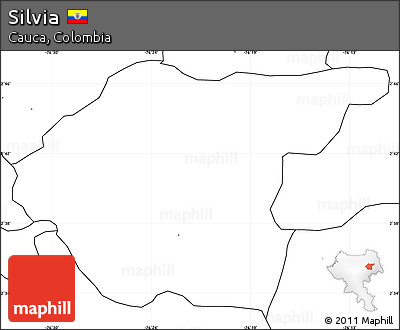 Blank Simple Map of Silvia, no labels