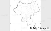 Blank Simple Map of Cauca, cropped outside, no labels