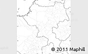 Blank Simple Map of Cauca, no labels