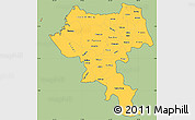 Savanna Style Simple Map of Cauca, cropped outside