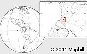 Blank Location Map of Suarez, highlighted parent region