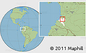 Savanna Style Location Map of Suarez, highlighted parent region