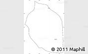 Blank Simple Map of Suarez, cropped outside