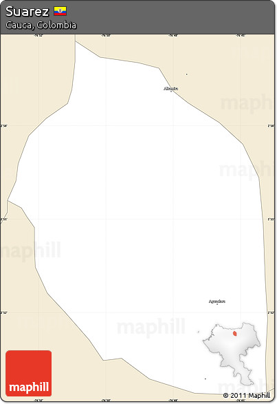 Classic Style Simple Map of Suarez