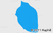Political Simple Map of Suarez, single color outside