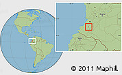 Savanna Style Location Map of Timbio