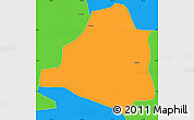 Political Simple Map of Timbio