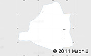 Silver Style Simple Map of Timbio, single color outside