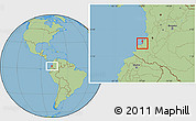 Savanna Style Location Map of TIMBIQUI (Is.)