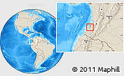 Shaded Relief Location Map of TIMBIQUI (Is.)
