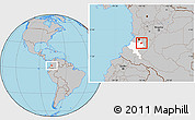 Gray Location Map of Toribio, highlighted parent region