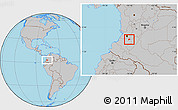 Gray Location Map of Toribio