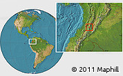 Satellite Location Map of Toribio