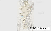 Shaded Relief 3D Map of Cesar, lighten