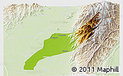 Physical 3D Map of Agustin Codazzi, lighten