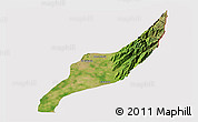 Satellite 3D Map of Agustin Codazzi, cropped outside