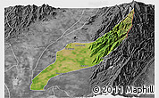 Satellite 3D Map of Agustin Codazzi, desaturated