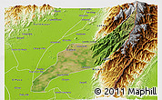 Satellite 3D Map of Agustin Codazzi, physical outside