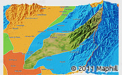 Satellite 3D Map of Agustin Codazzi, political outside
