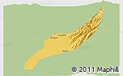 Savanna Style 3D Map of Agustin Codazzi, single color outside