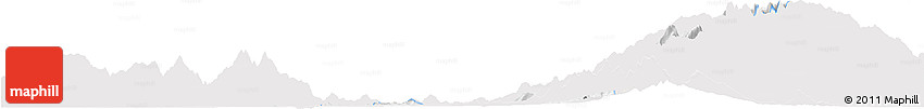 Silver Style Horizon Map of Agustin Codazzi, single color outside