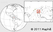 Blank Location Map of Agustin Codazzi, highlighted parent region