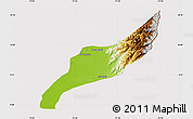 Physical Map of Agustin Codazzi, cropped outside