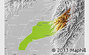 Physical Map of Agustin Codazzi, lighten, desaturated