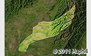 Satellite Map of Agustin Codazzi, darken
