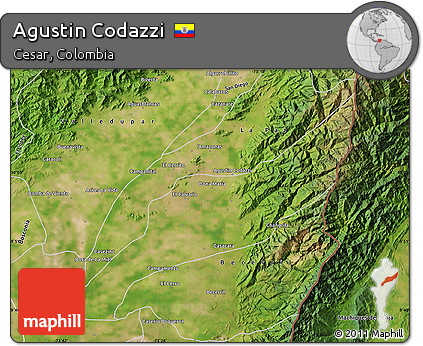 Satellite Map of Agustin Codazzi