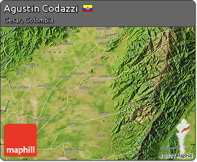 Satellite Map of Agustin Codazzi