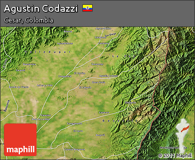 Satellite Map of Agustin Codazzi