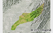 Satellite Map of Agustin Codazzi, lighten, semi-desaturated