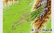 Satellite Map of Agustin Codazzi, physical outside