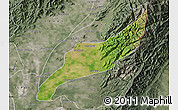 Satellite Map of Agustin Codazzi, semi-desaturated