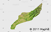 Satellite Map of Agustin Codazzi, single color outside