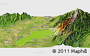 Physical Panoramic Map of Agustin Codazzi, satellite outside