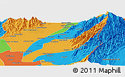 Political Panoramic Map of Agustin Codazzi