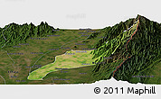 Satellite Panoramic Map of Agustin Codazzi, darken