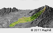 Satellite Panoramic Map of Agustin Codazzi, desaturated