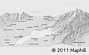 Silver Style Panoramic Map of Agustin Codazzi