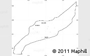 Blank Simple Map of Agustin Codazzi, cropped outside