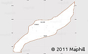 Classic Style Simple Map of Agustin Codazzi, cropped outside